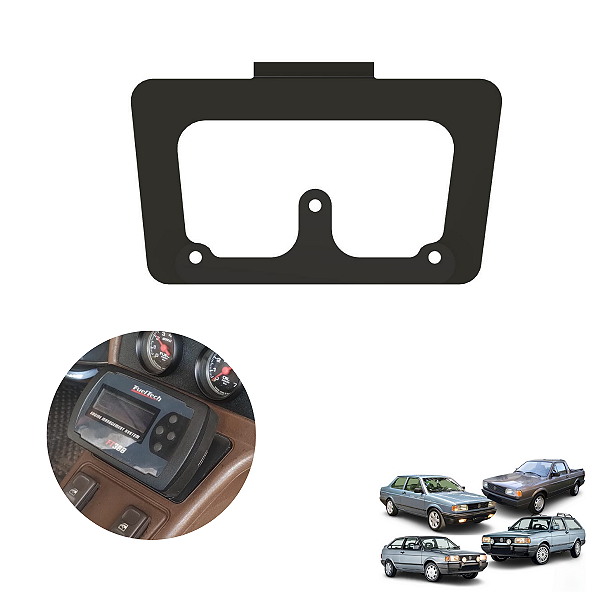 Suporte Fueltech FT200 a FT550 Cinzeiro Console Gol Quadrado