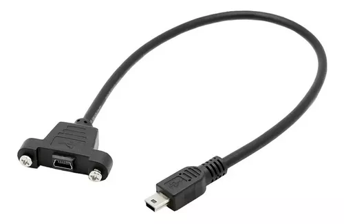 Cabo Mini Usb Macho Para Femea - 30 Cm