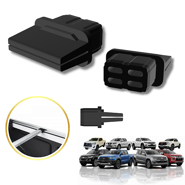 Ponteira Barra Capota Marítima Flex Hilux Toro Ranger 2 un