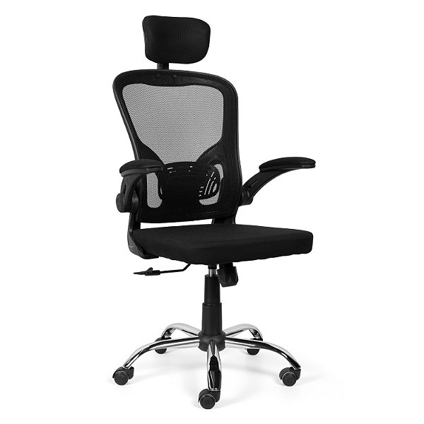 Cadeira De Escritório Ergonômica Regulável Giratória Brin7