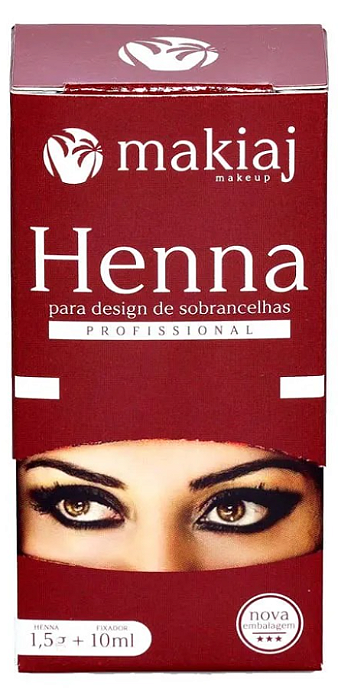 HENNA PARA SOBRANCELHA MAKIAJ 1,5G - RUIVO