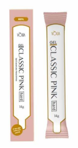 Refil Gel Classic Pink Hard Volia 14g