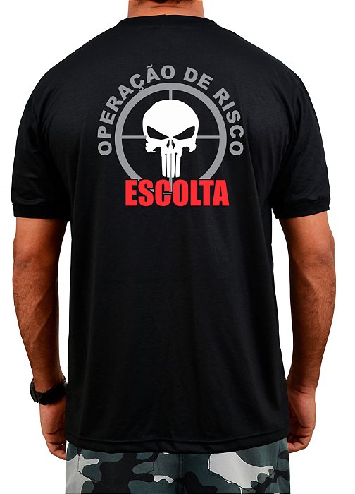 CAMISETA POLÍCIA ESCOLTA (RISCO)