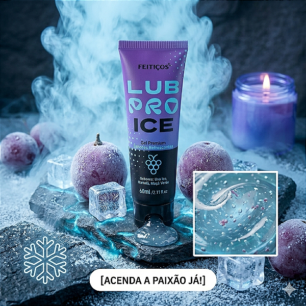 LubPRO ICE - Lubrificante Íntimo PREMIUM - Sabor Uva - 60ml