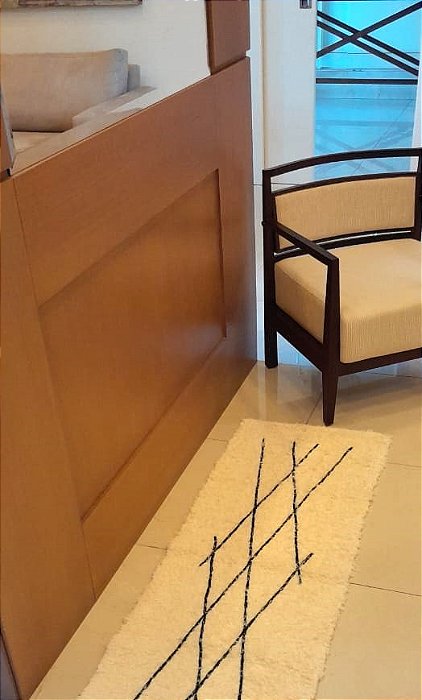 Tapete hall Boho Bimala cru 50x150 cm