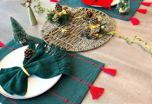 Jogo Americano NATAL 2 PÇ