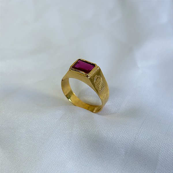 Anel de formatura AO113 - Ouro 10k e 18k