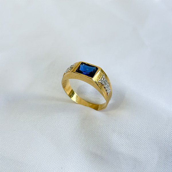 Anel de formatura AO111 - Ouro 10k e 18k