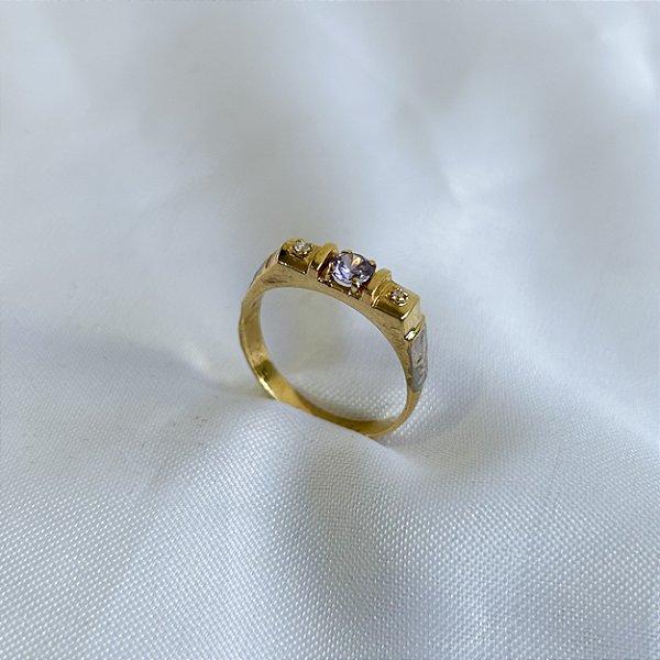 Anel de formatura AO87 - Ouro 10k e 18k