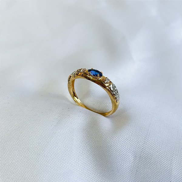 Anel de formatura AO72 - Ouro 10k e 18k