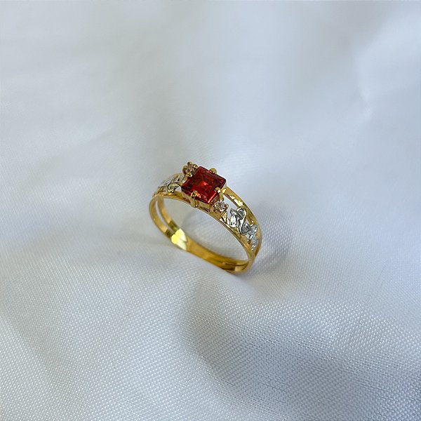 Anel de formatura AO74 - Ouro 10k e 18k
