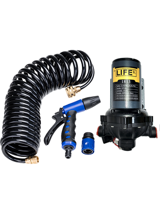 Bomba de água LIFE 5.5GPM-20.8LPM 60PSI 12v/7AMP com kit de lavagem