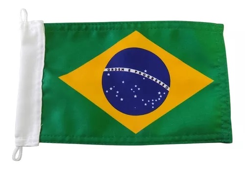 Bandeira do Brasil para embarcação com 22X33 CM