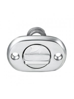 Bujão oval em aço inox 316 completo 55MM