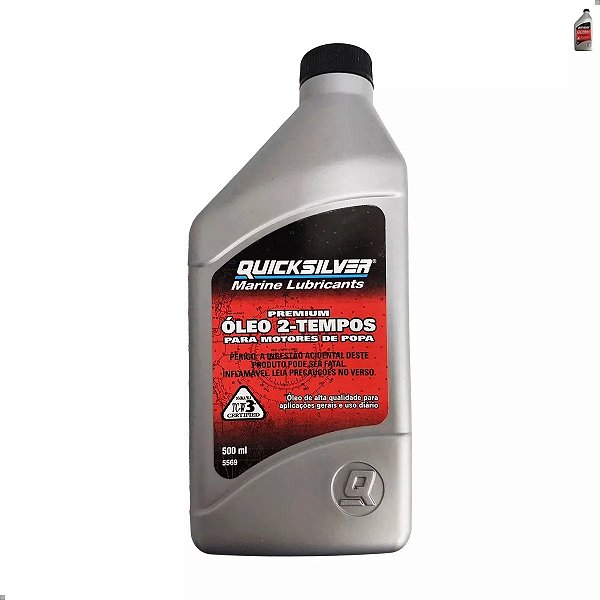 Óleo para motor 2 tempos Quicksilver Tcw3 500ml