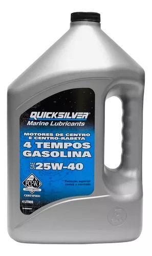 Óleo Motor de centro rabeta 25w-40 Quicksilver  4 tempos 4l
