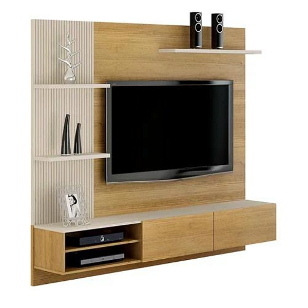 Home Suspenso Montana para TV até 60" Larg. 2,00m Cinamomo/Off White