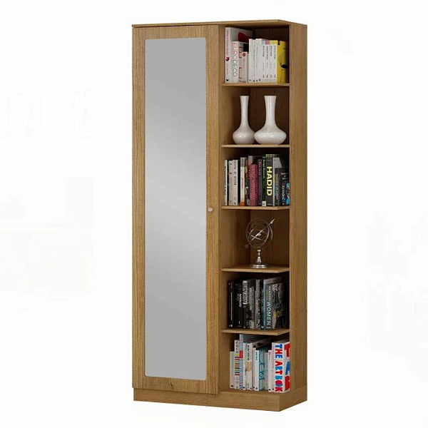 Multuso com Espelho João Pessoa 01 Porta Larg. 70cm Cinamomo