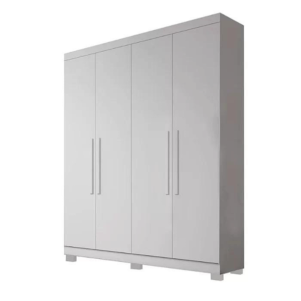 Guarda Roupa Sergipe 4 Portas 100% MDF Larg. 1,20m  Branco