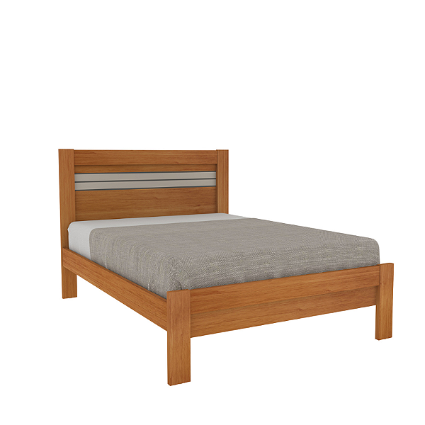 Cama Casal Safira Larg. 1,46m Cinamomo (Duas cores)