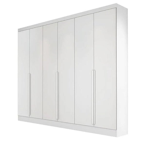 Guarda Roupa Curitiba 100% MDF Larg. 2,40m Branco