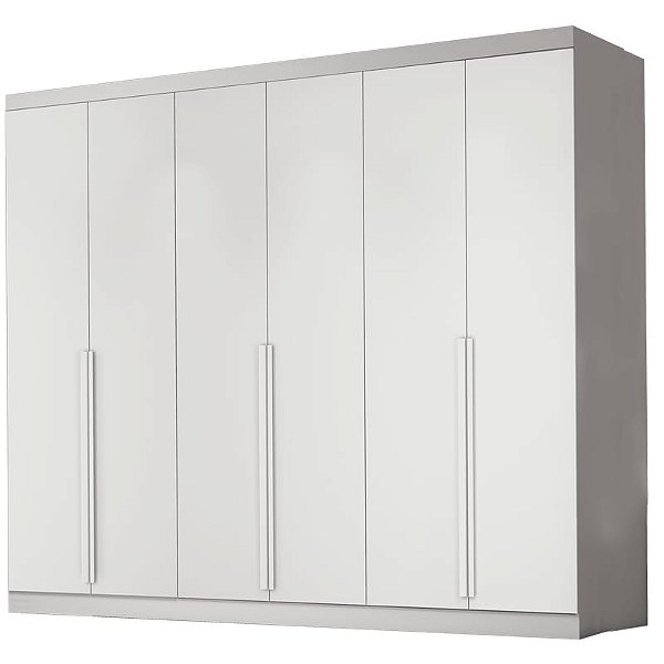 Guarda Roupa Alvorada 100% MDF Larg.: 2,70 Branco