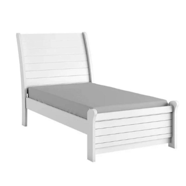 Cama Solteiro Siena Branco