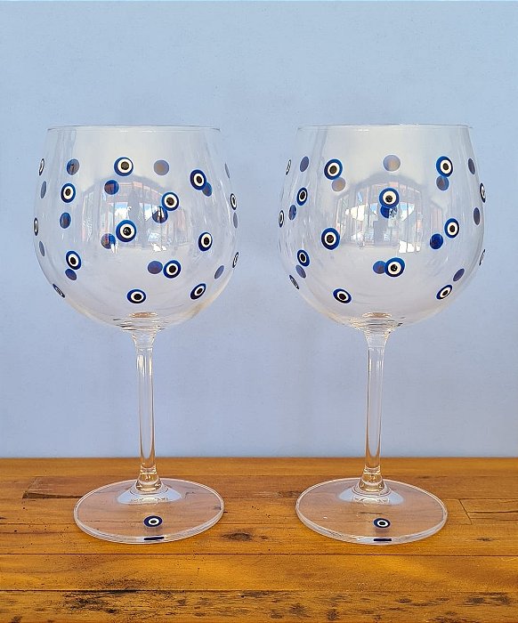 Coleção Taça Olho Grego em Cristal
