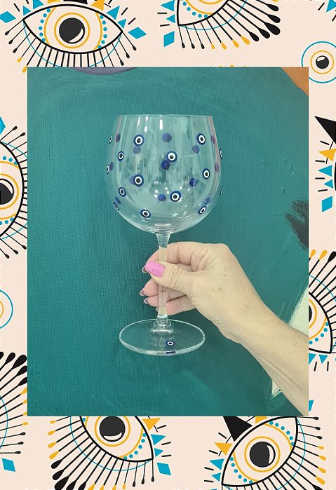 Coleção Taça Olho Grego em Cristal