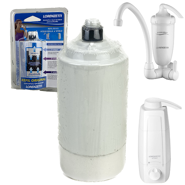 Refil Vela Filtro de Água Acqua Bella e Vitale Lorenzetti