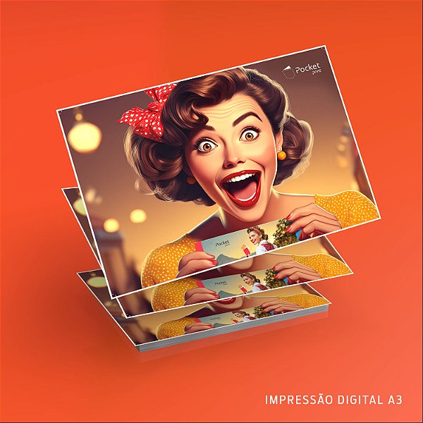 Impressão Digital - Formato A3 - 4/0 cores - 100 unidades