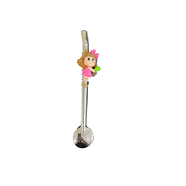 Bomba em Inox com Biscuit: Modelo Menina Cactus