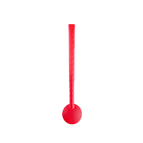 Bomba Inox Torcida 23cm: Cor Vermelho
