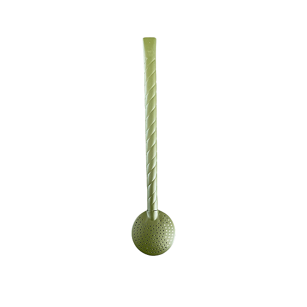 Bomba Inox Torcida 23cm: Cor Verde Militar