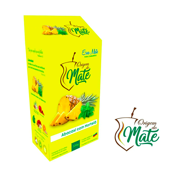 Erva-Mate Saborizada de Abacaxi com Hortelã 500g
