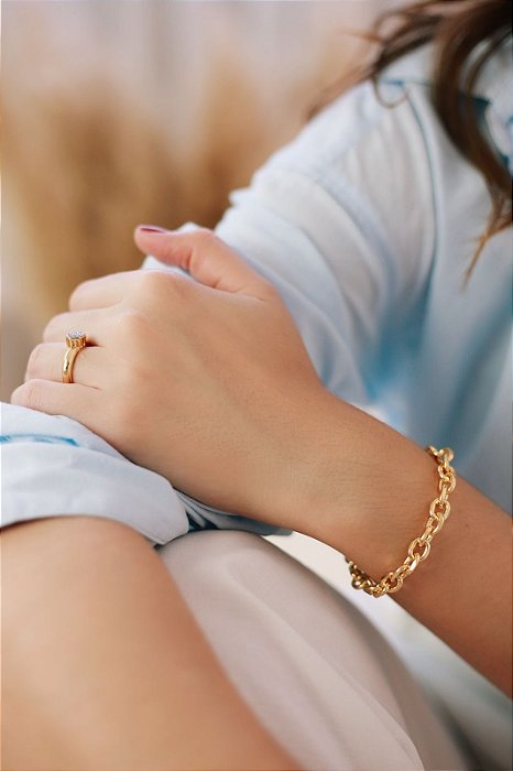 Pulseira em Correntaria Banhado a Ouro 18k