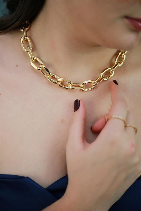 Maxi Correntaria Luxo Banhada a Ouro 18k