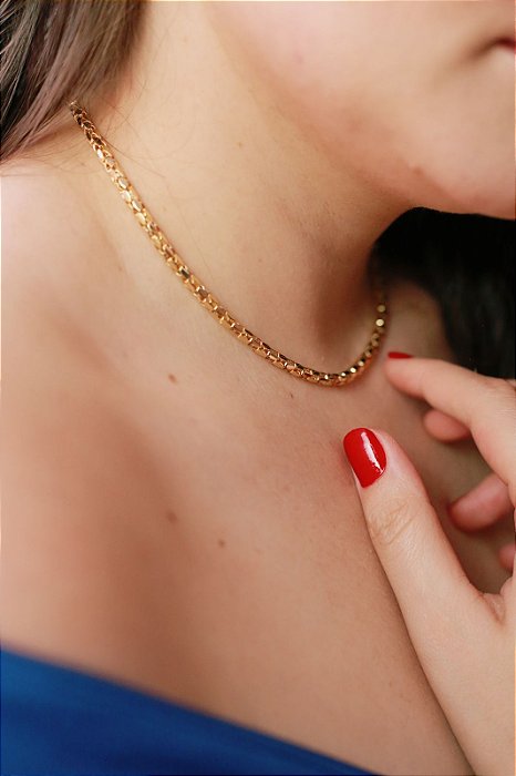 Choker Vazada Banhada a Ouro 18k