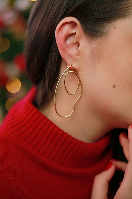 Brinco Slin Banhado a Ouro 18k