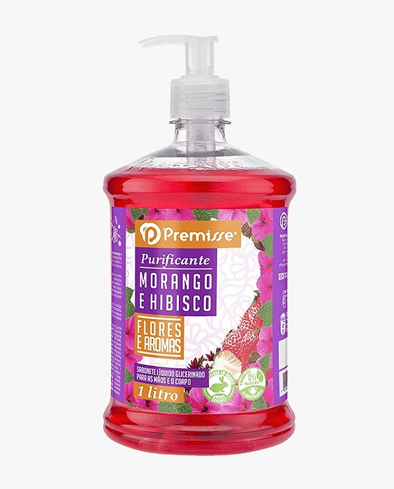 Sabonete Glicerinado Premisse Morango e Hibisco 1l