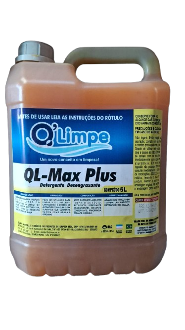 Detergente Desengraxante Ql Max Plus Auto QLimpe 5Lt