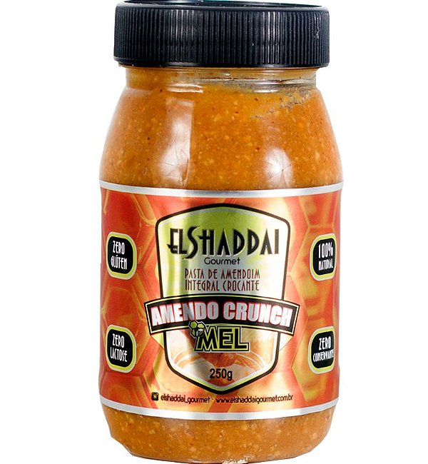 PASTA DE AMENDOIM COM MEL 250 GR - EL SHADDAI