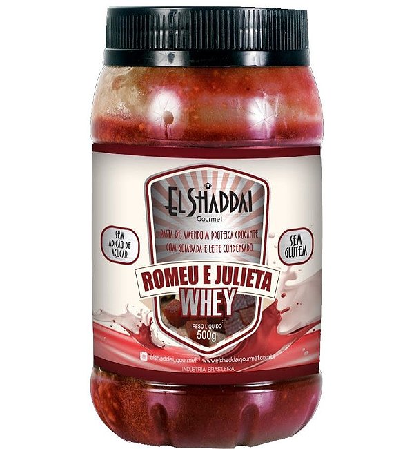 PASTA DE AMENDOIM ROMEU E JULIETA WHEY 500 GR - EL SHADDAI