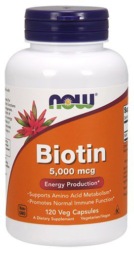 BIOTINA 5.000 MCG 120 CÁPSULAS - NOW FOODS