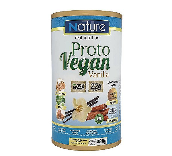 PROTO VEGAN BAUNILHA C/ CANELA 480 GR - NUTRATA
