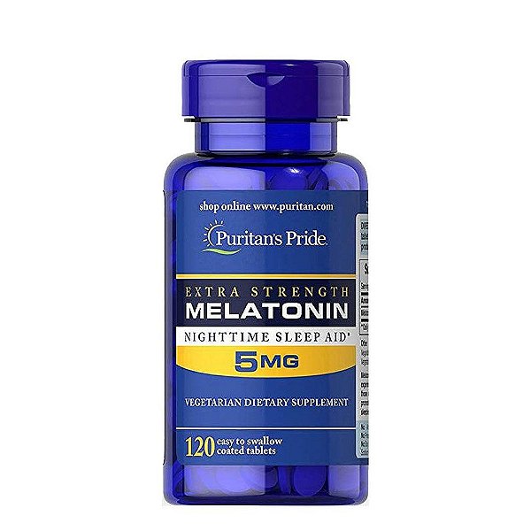 INDUTOR DE SONO 5 MG 120 CAPSULAS - PURITAN'S PRIDE