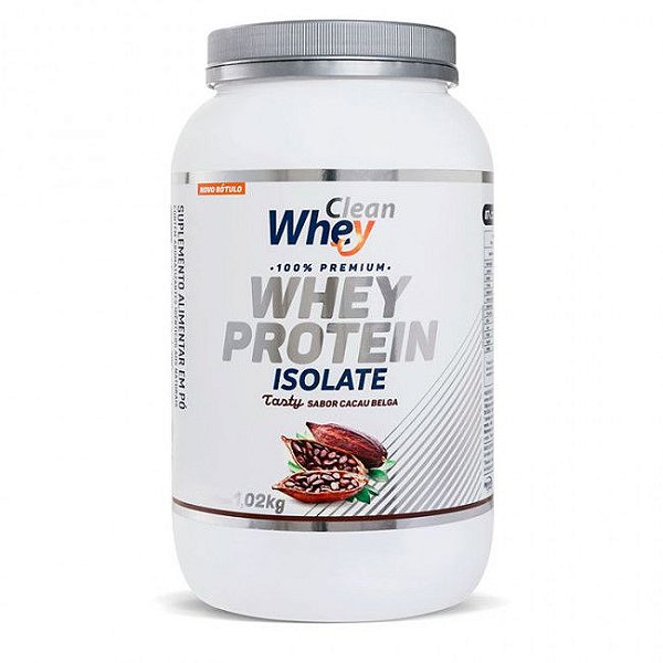 WHEY PROTEIN ISOLATE TASTY CACAU BELGA 1.020 GR - CLEAN WHEY