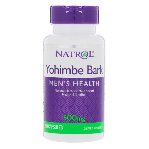 YOHIMBEEE| MENS HEALTH|  BARK 500 MG 90 CÁPSULAS - NATROL