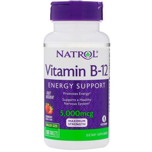 VITAMINA B-12 5.000 MCG 100 TABLETS - NATROL