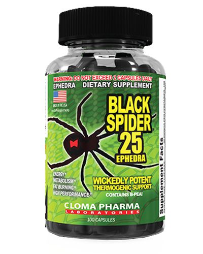 TERMOGENICO-BLACK SPIDER 100 CÁPSULAS - CLOMA PHARMA